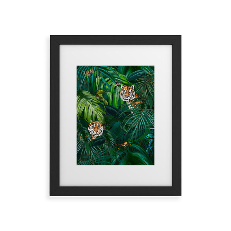 Jungle Tiger Prints Framed Art Print