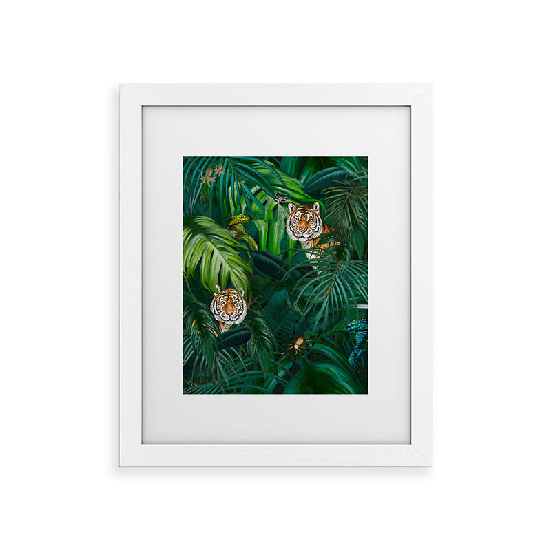 Jungle Tiger Prints Framed Art Print