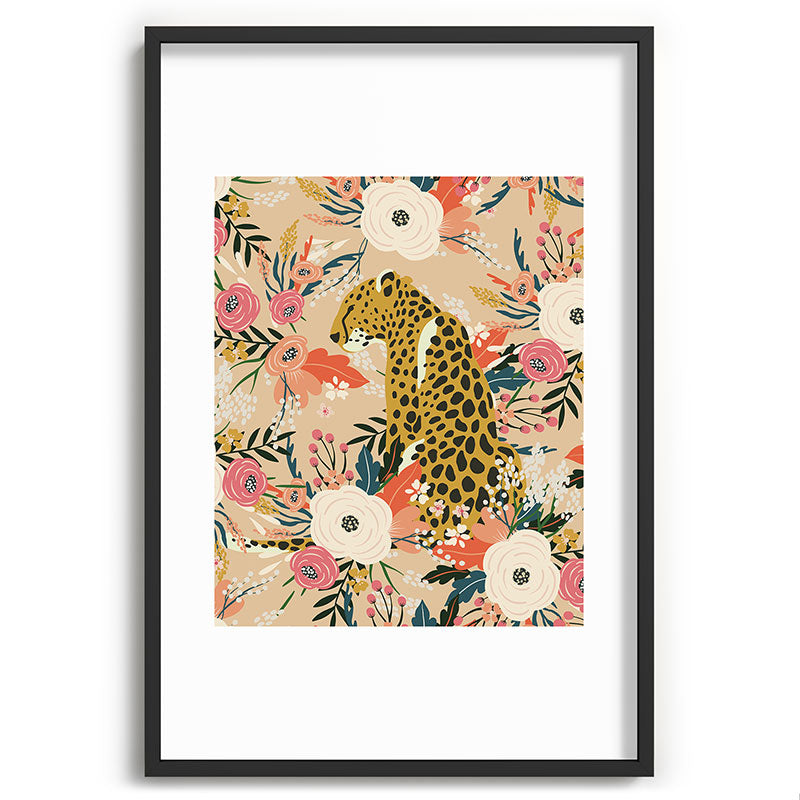 Simba Cheetah Prints Framed Art Print