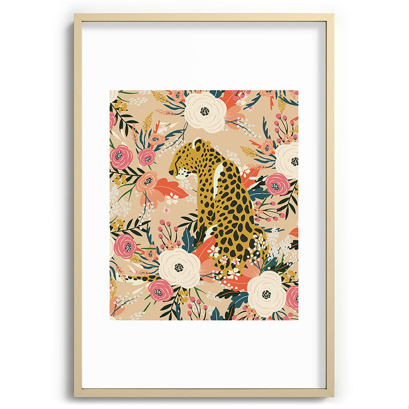 Simba Cheetah Prints Framed Art Print