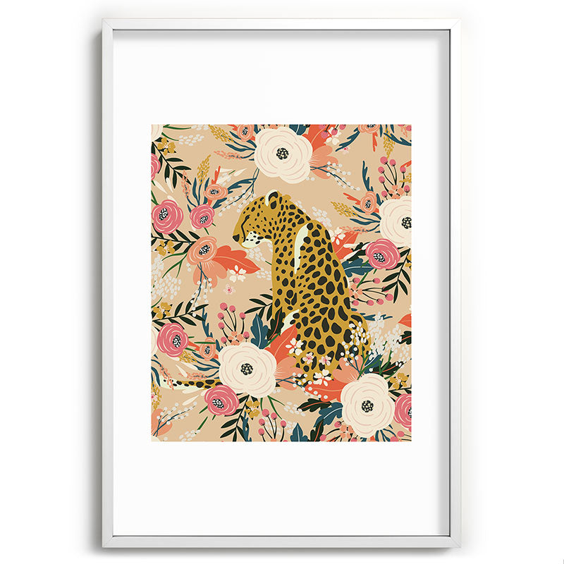 Simba Cheetah Prints Framed Art Print