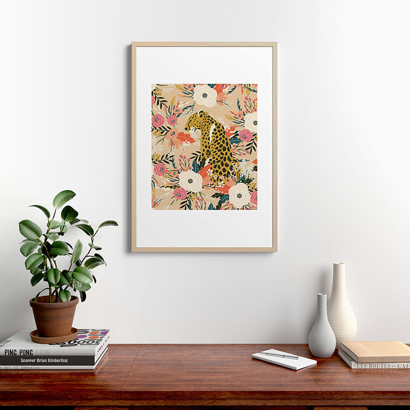 Simba Cheetah Prints Framed Art Print
