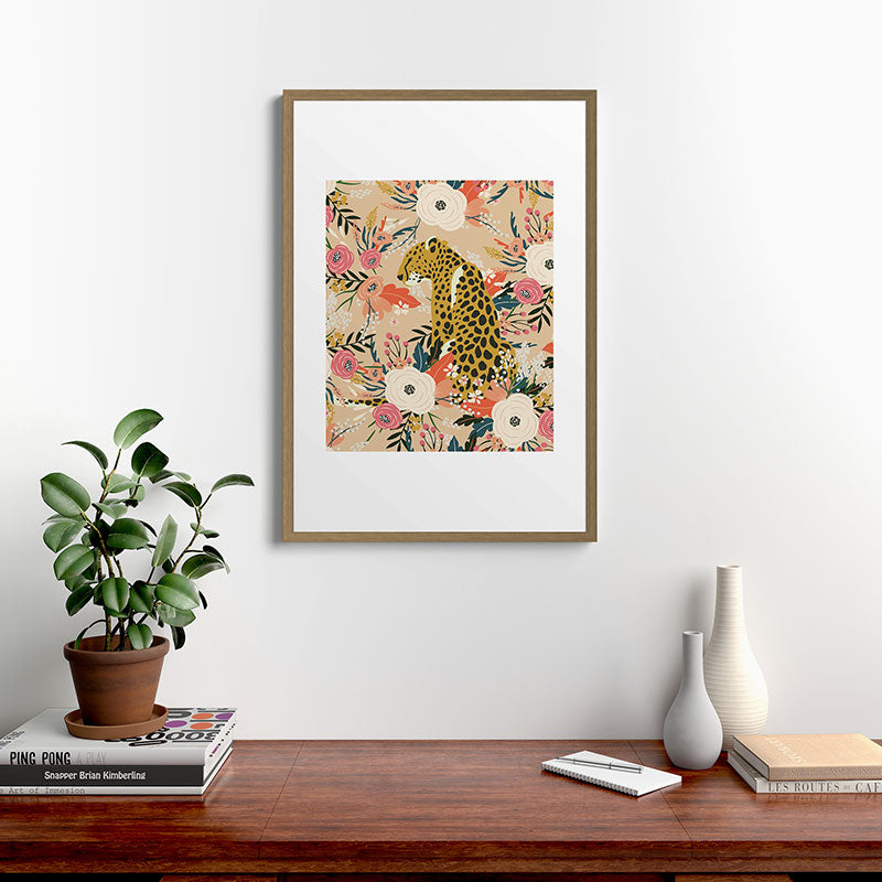 Simba Cheetah Prints Framed Art Print