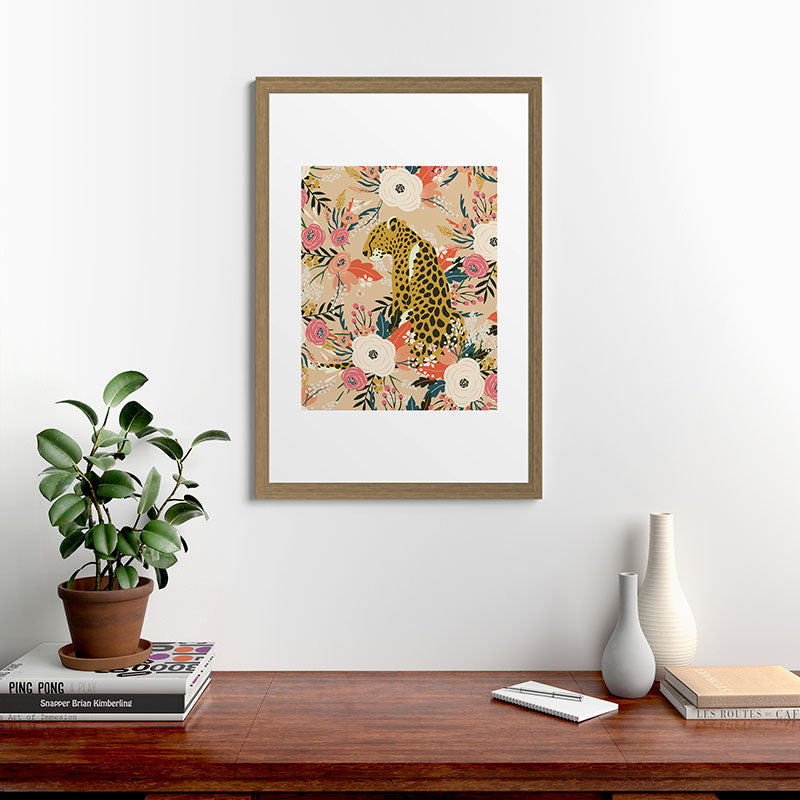 Simba Cheetah Prints Framed Art Print