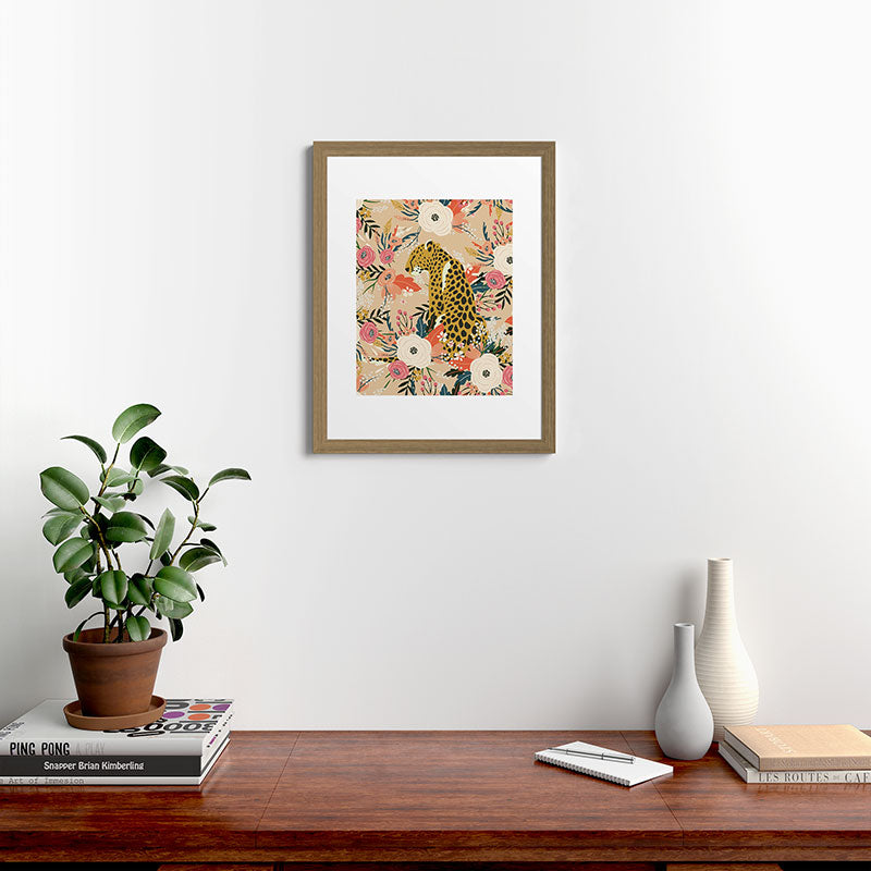 Simba Cheetah Prints Framed Art Print