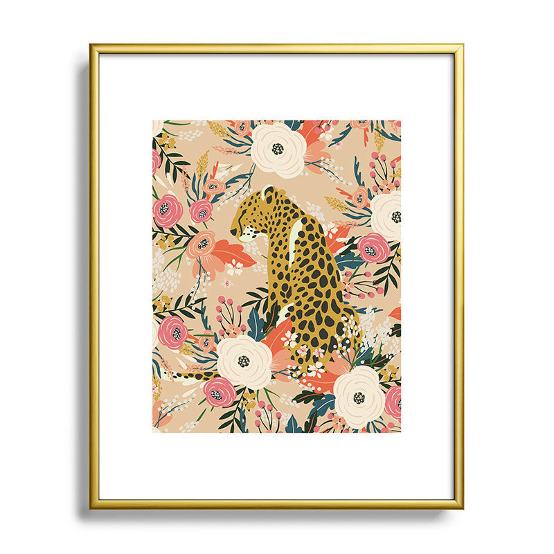 Simba Cheetah Prints Framed Art Print