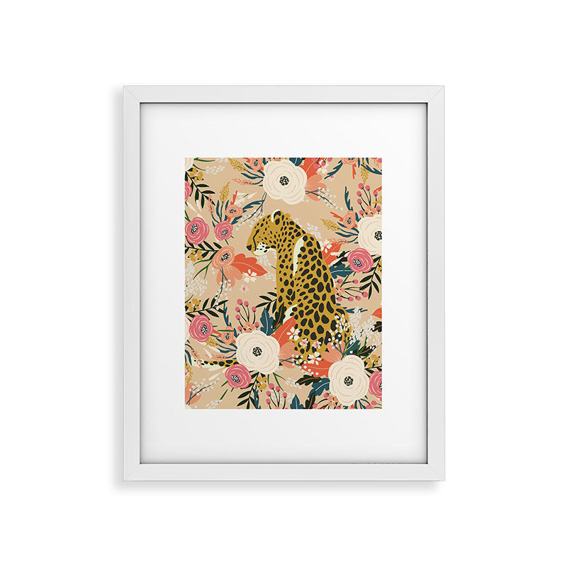 Simba Cheetah Prints Framed Art Print