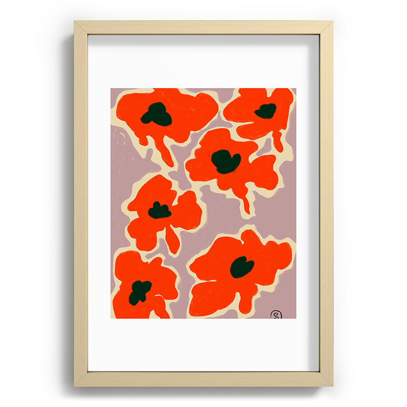 POPPY Framed Art Print