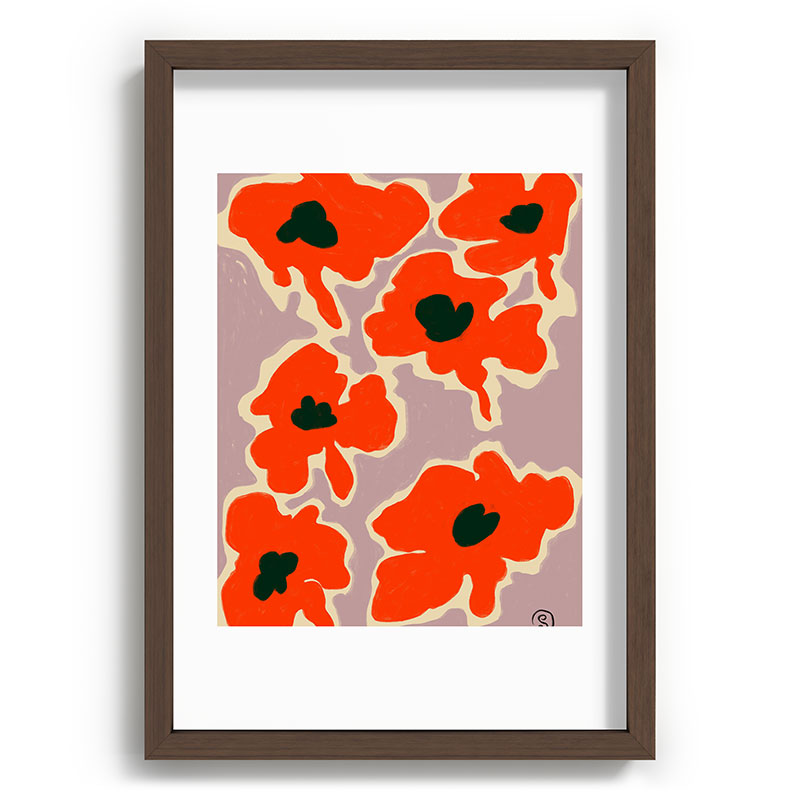POPPY Framed Art Print