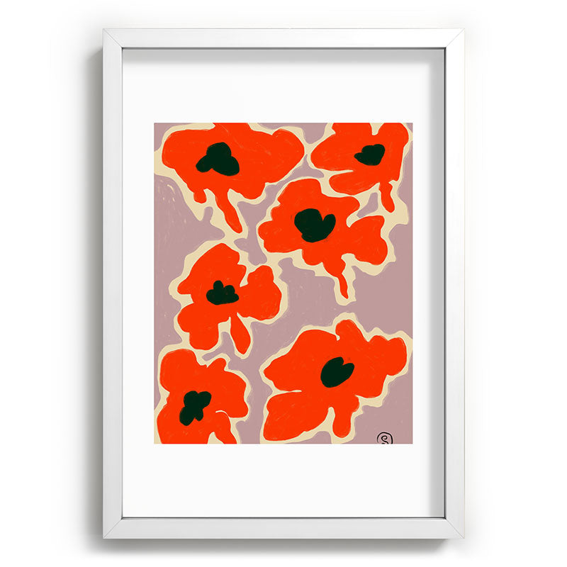 POPPY Framed Art Print