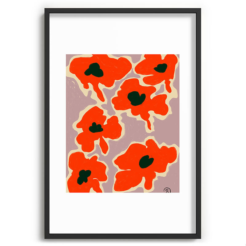 POPPY Framed Art Print
