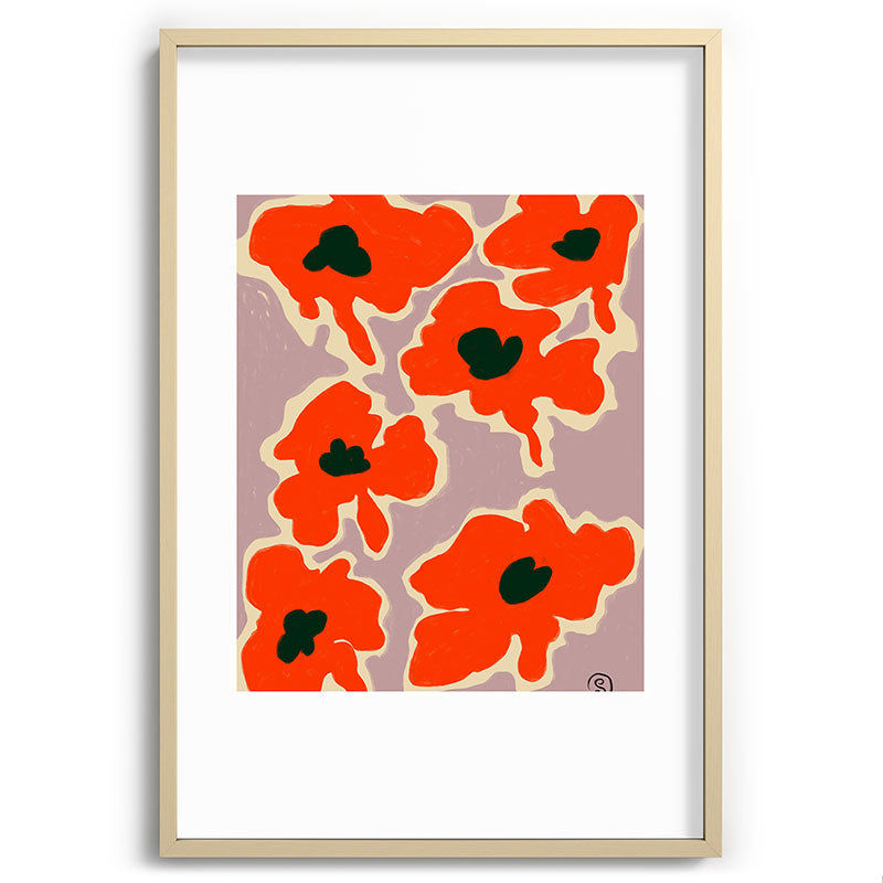 POPPY Framed Art Print