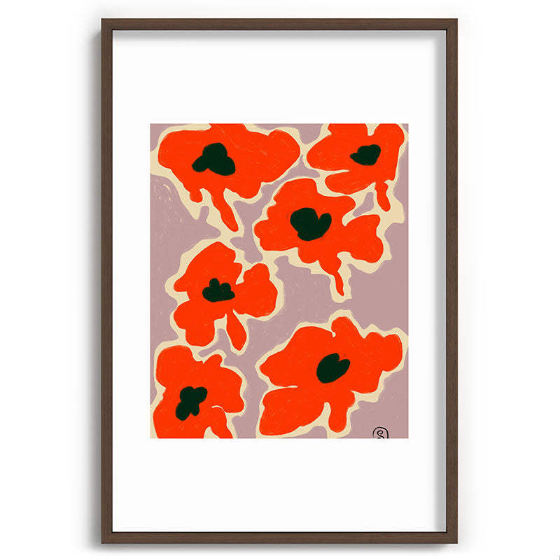 POPPY Framed Art Print