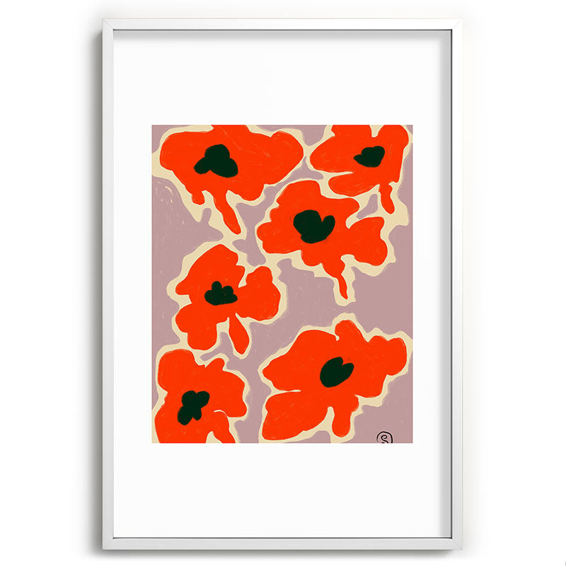POPPY Framed Art Print