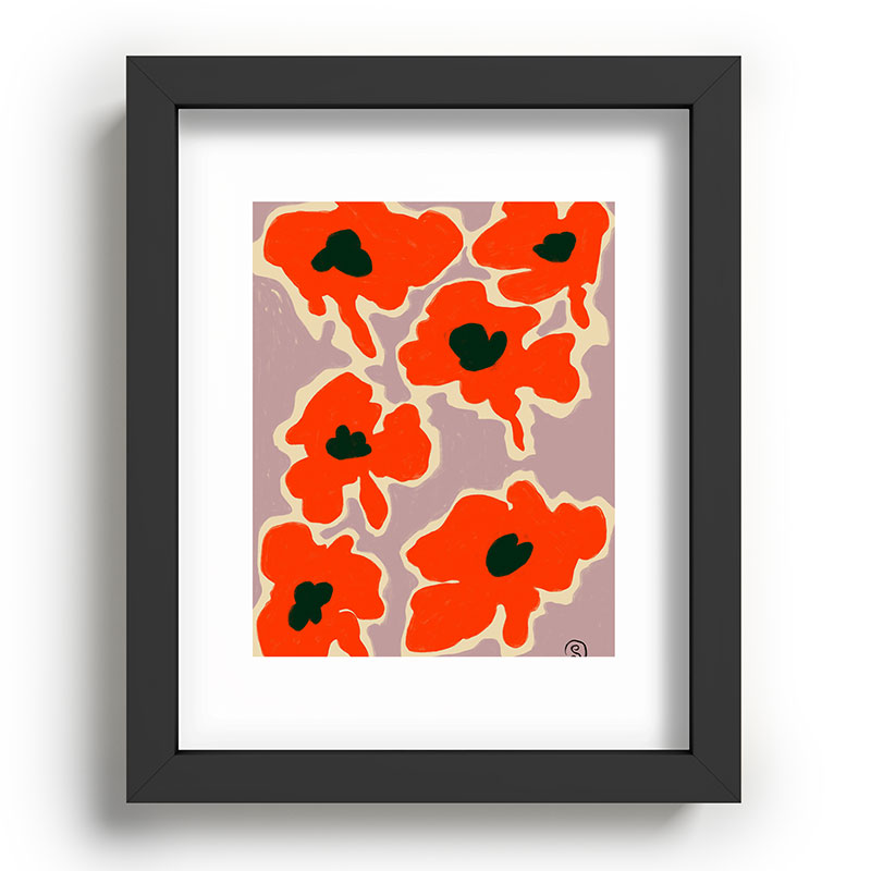 POPPY Framed Art Print