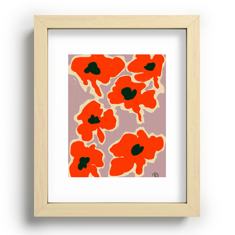 POPPY Framed Art Print