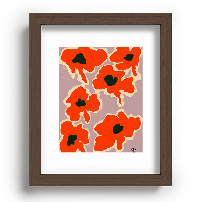 POPPY Framed Art Print
