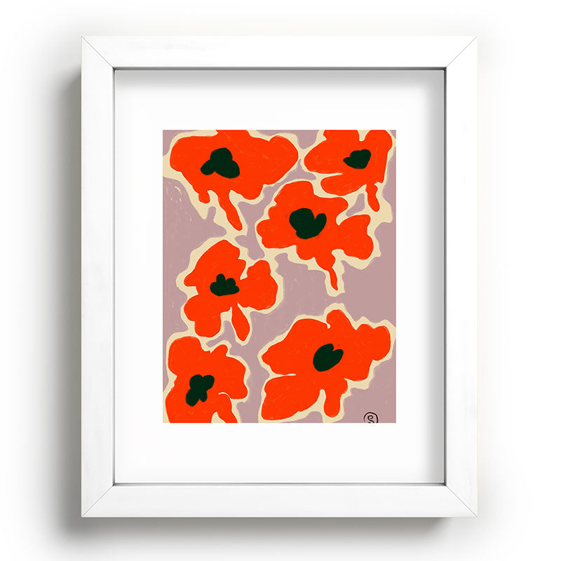 POPPY Framed Art Print
