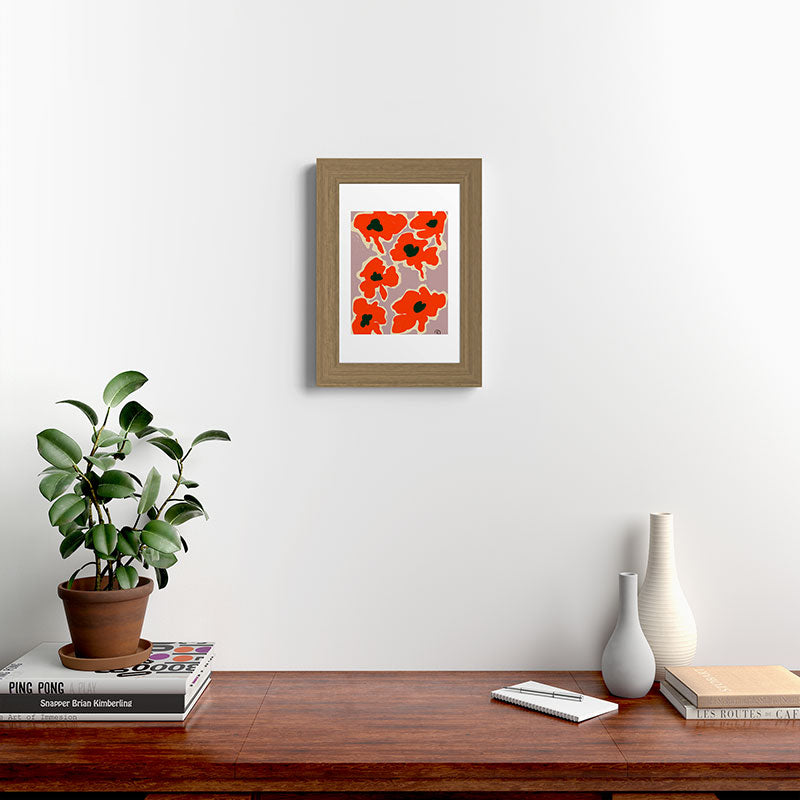 POPPY Framed Art Print