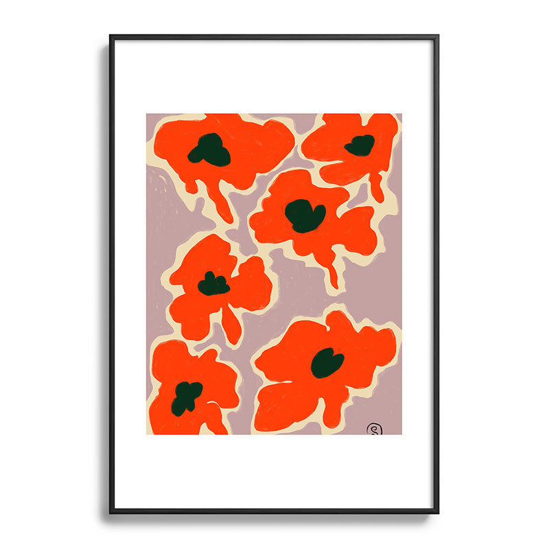 POPPY Framed Art Print