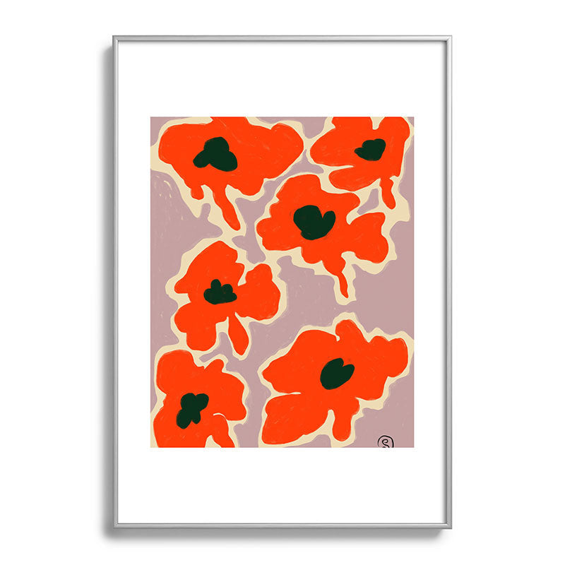 POPPY Framed Art Print