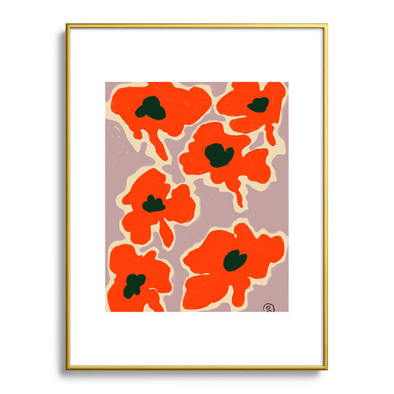 POPPY Framed Art Print