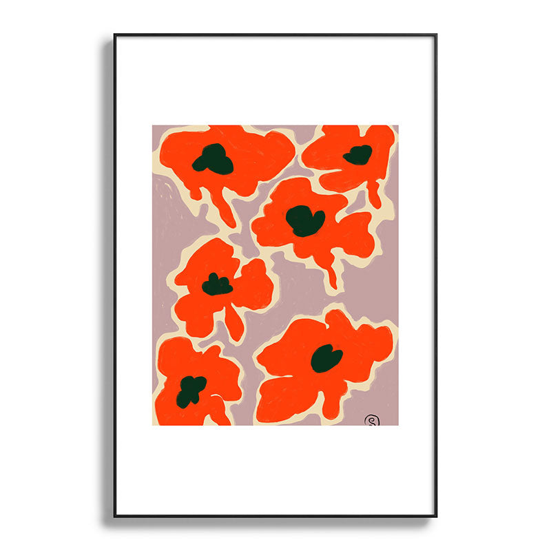 POPPY Framed Art Print