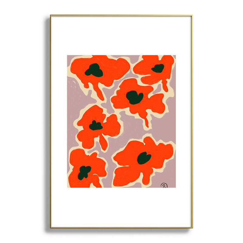 POPPY Framed Art Print