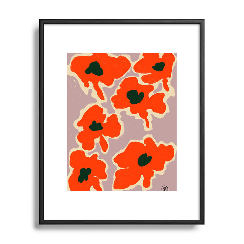 POPPY Framed Art Print