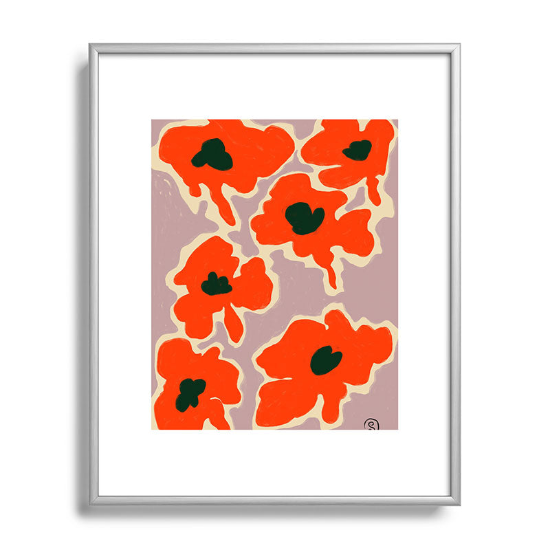 POPPY Framed Art Print