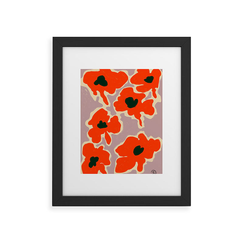 POPPY Framed Art Print
