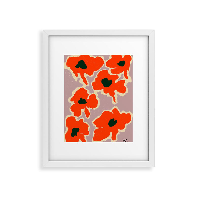 POPPY Framed Art Print