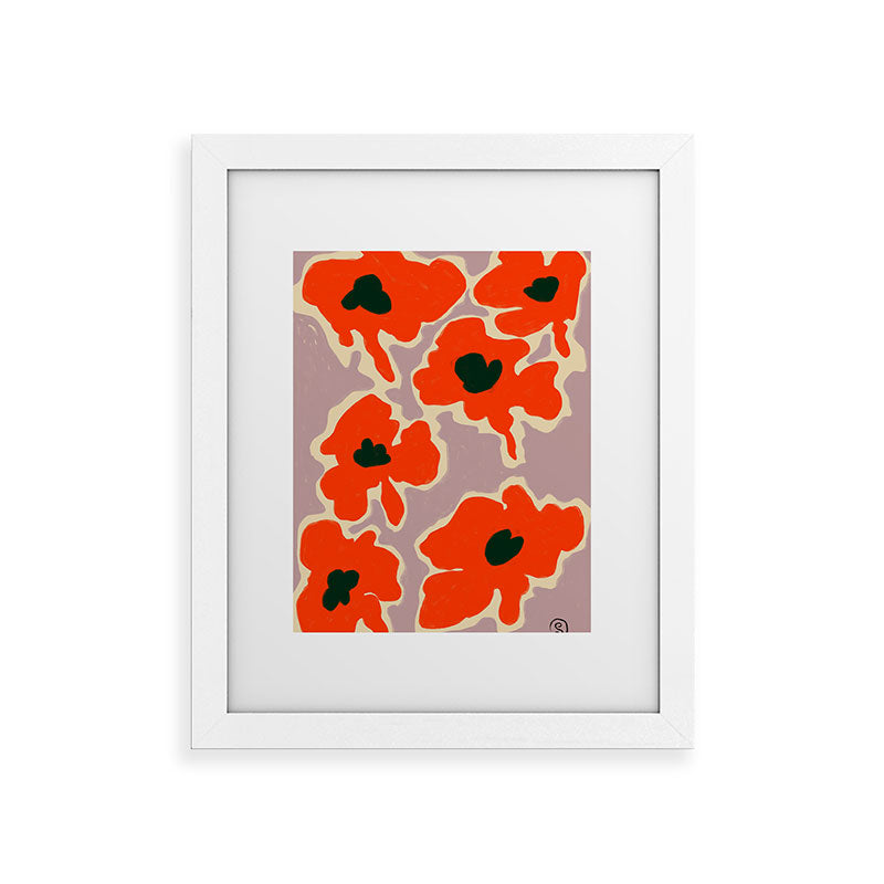 POPPY Framed Art Print