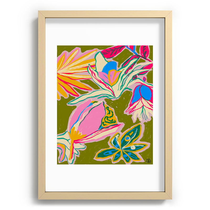 TROPICAL GARDEN Framed Art Print
