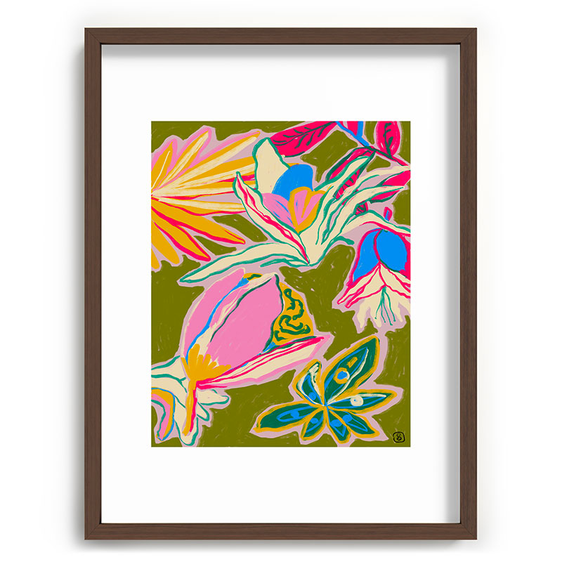 TROPICAL GARDEN Framed Art Print