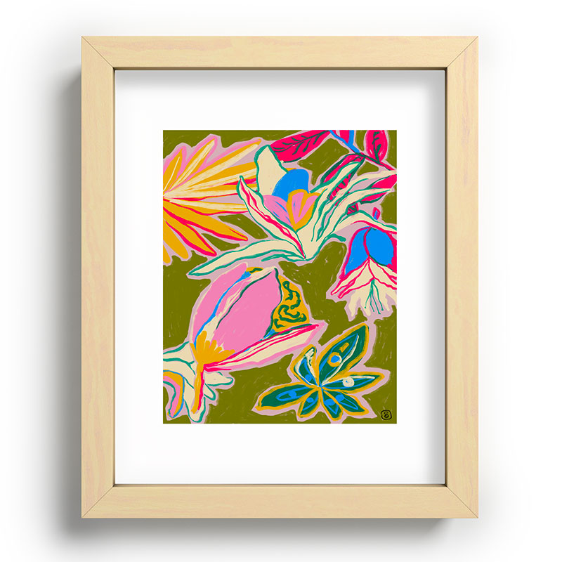 TROPICAL GARDEN Framed Art Print