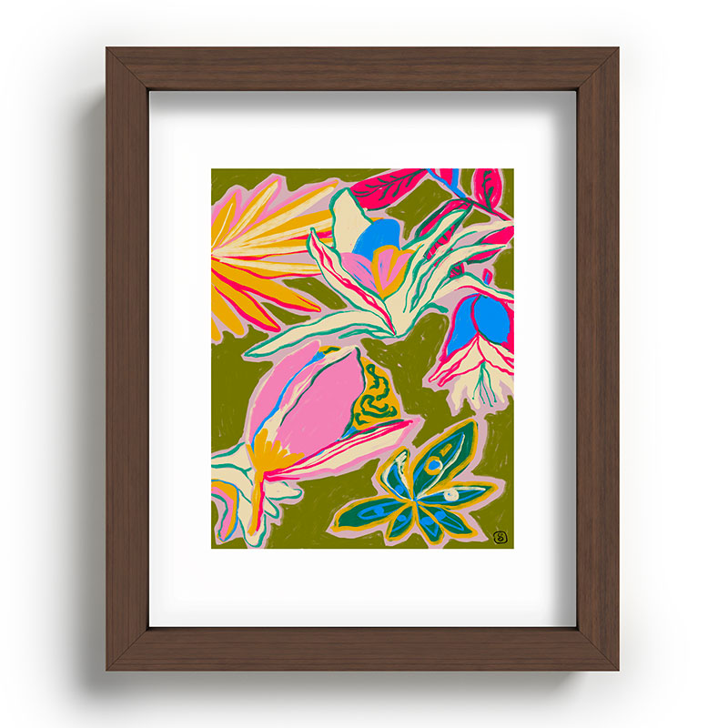 TROPICAL GARDEN Framed Art Print