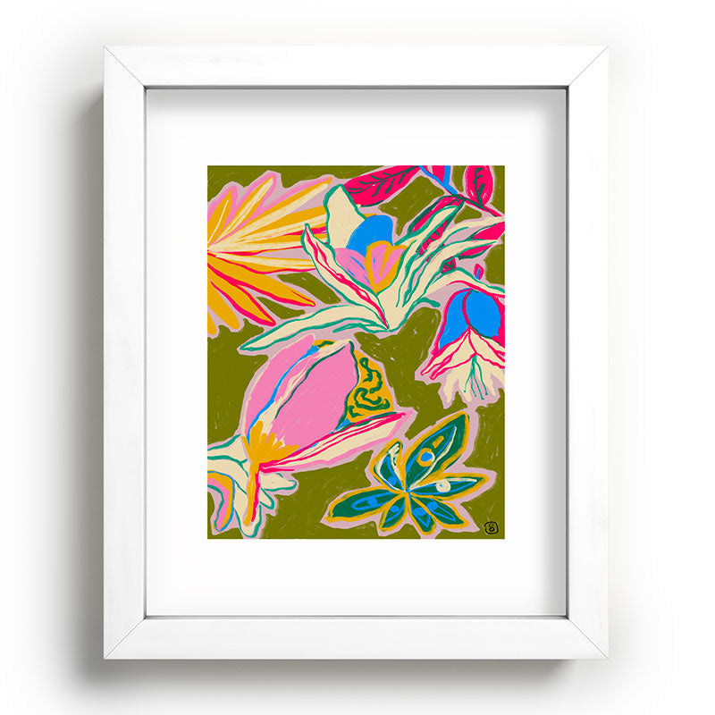 TROPICAL GARDEN Framed Art Print