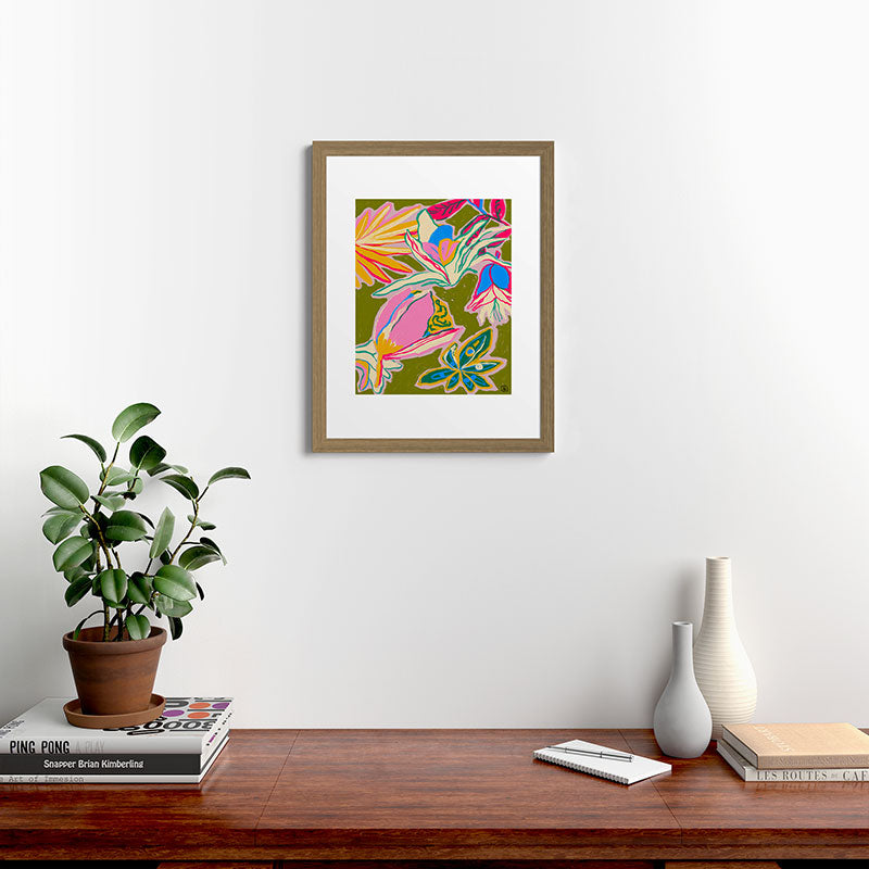 TROPICAL GARDEN Framed Art Print