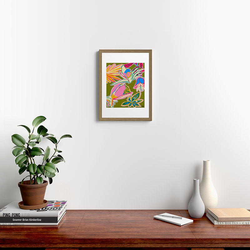 TROPICAL GARDEN Framed Art Print