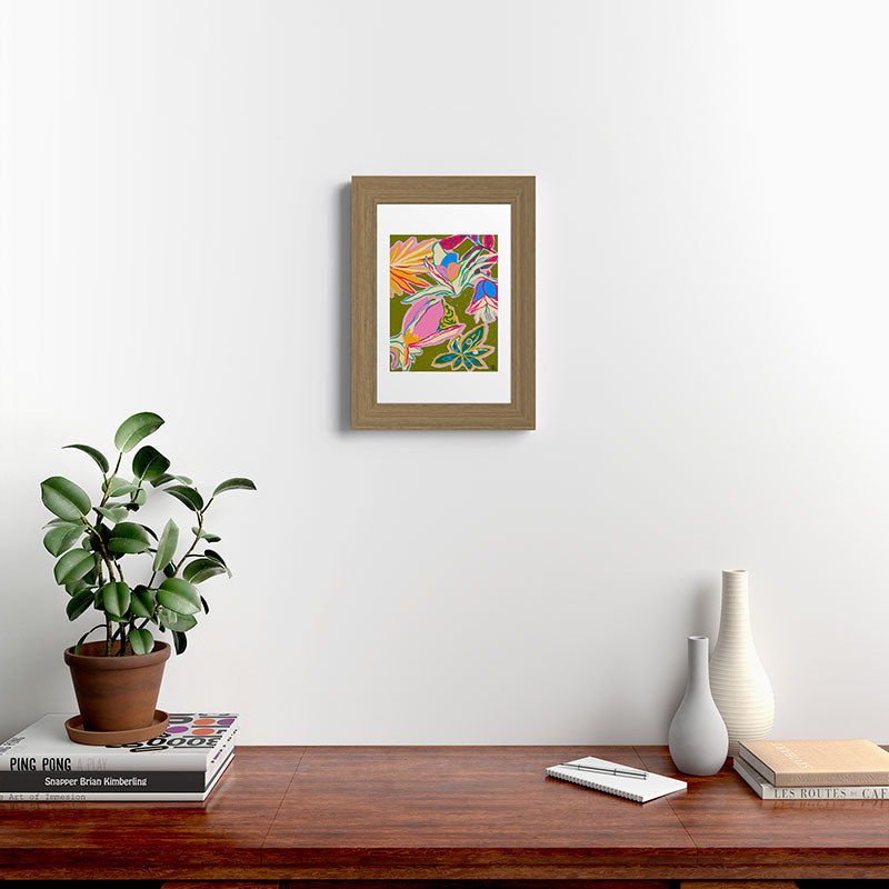 TROPICAL GARDEN Framed Art Print