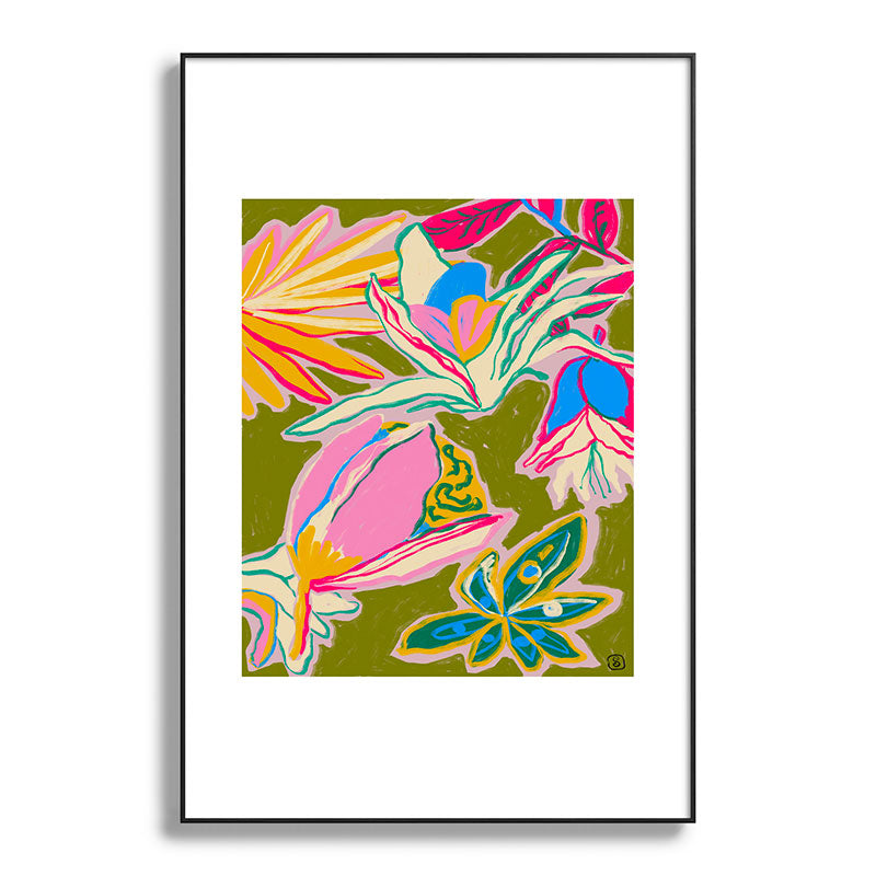 TROPICAL GARDEN Framed Art Print