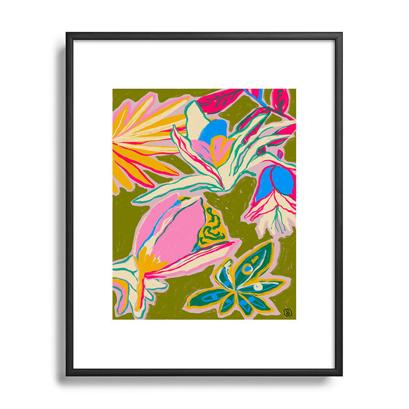 TROPICAL GARDEN Framed Art Print