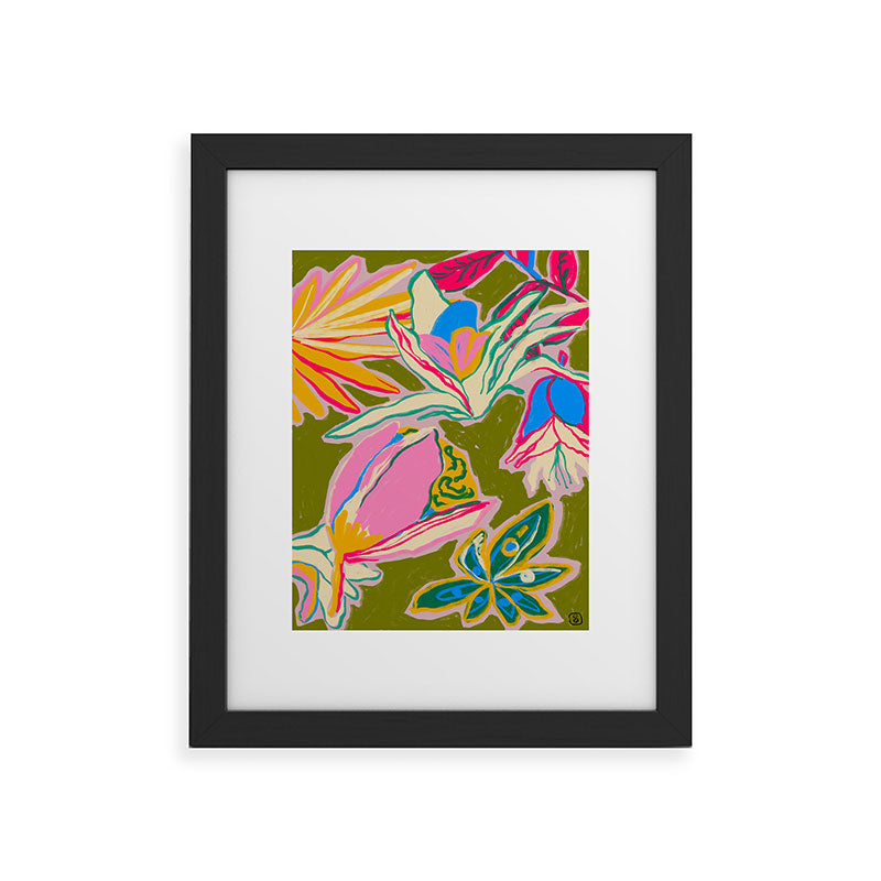 TROPICAL GARDEN Framed Art Print