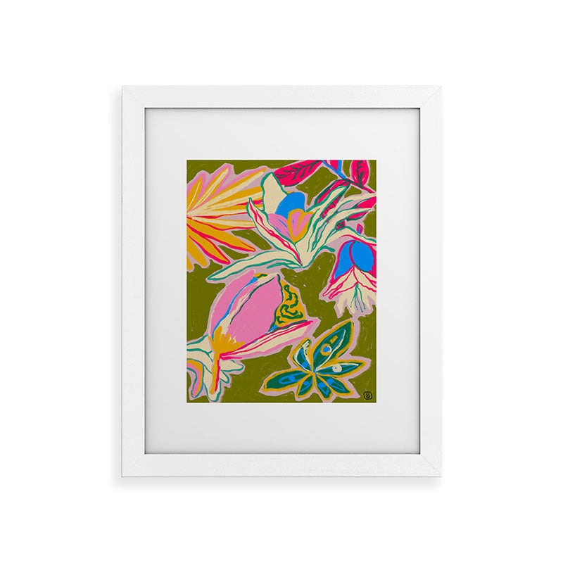 TROPICAL GARDEN Framed Art Print