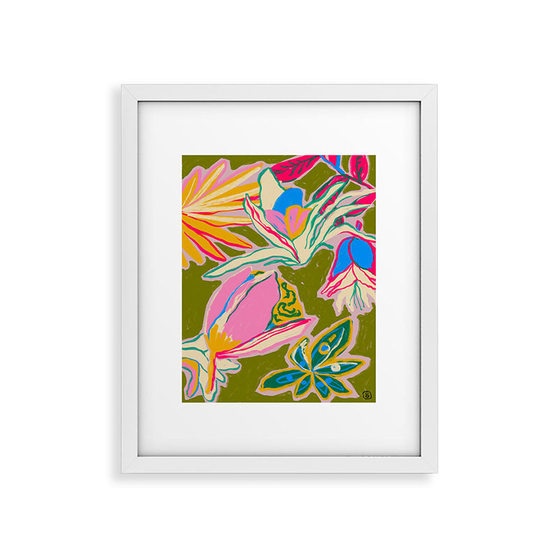 TROPICAL GARDEN Framed Art Print