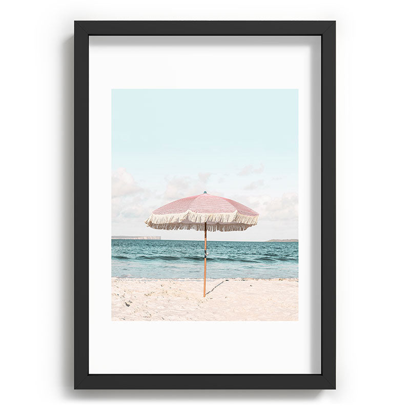 Pink Umbrella Framed Art Print