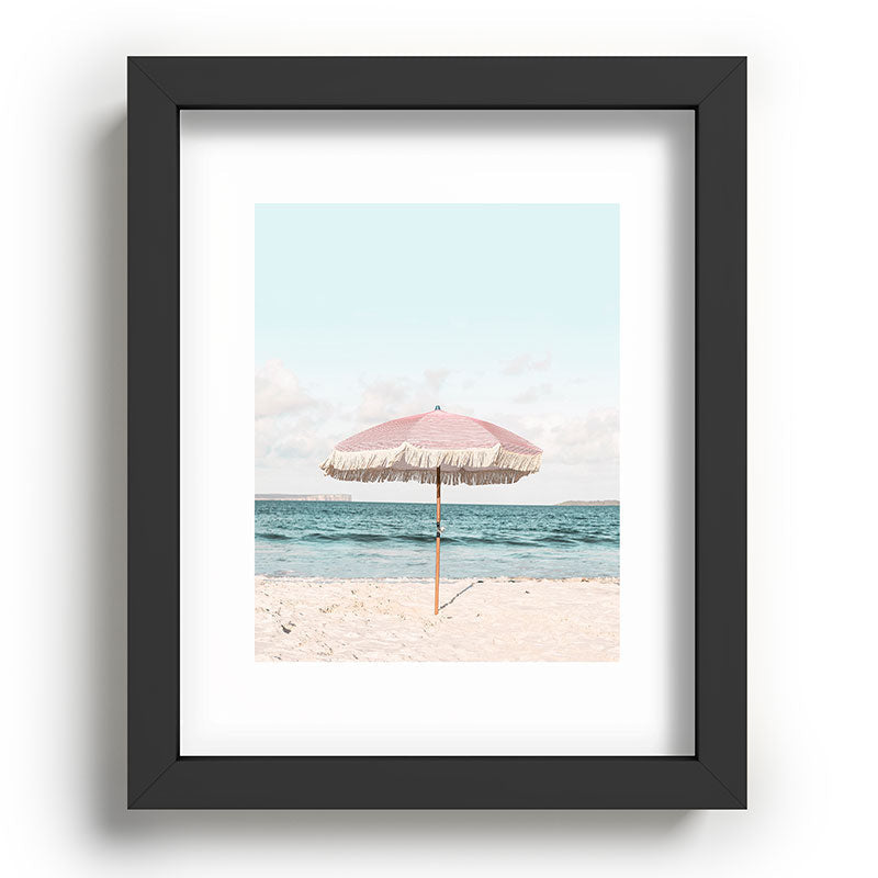 Pink Umbrella Framed Art Print
