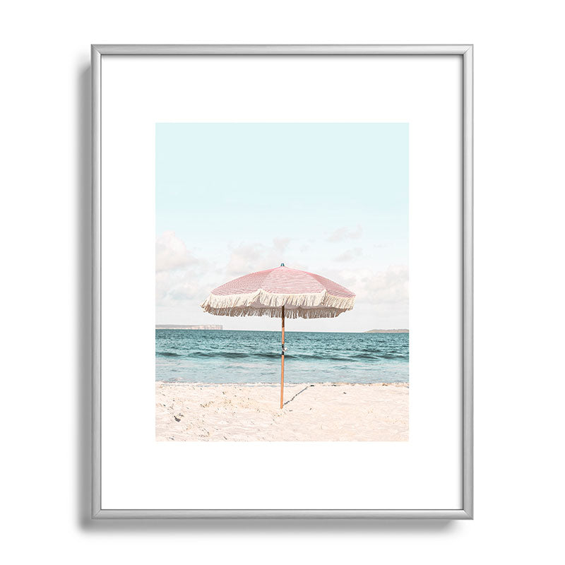 Pink Umbrella Framed Art Print