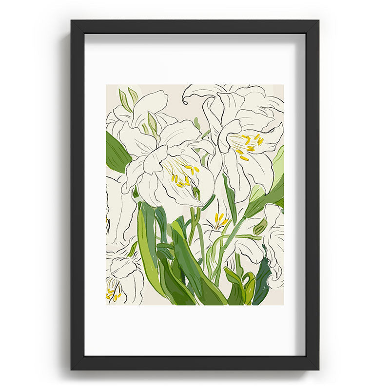 Garden Lilies  Framed Art Print